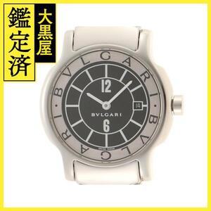 BVLGARI　ブルガリ　ソロテンポ　ST29S　ブラック文字盤　レディース腕時計　SS　クォーツ【431】