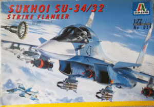 イタレリ/1/72/ソ連空軍スホーイSU-34/32ストライク・フランカー戦闘機/未組立品