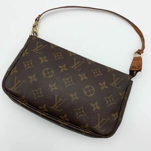 1円 LOUIS VUITTON ルイヴィトン モノグラム ポシェットアクセソワール アクセサリーポーチ ハンドバッグ M51980