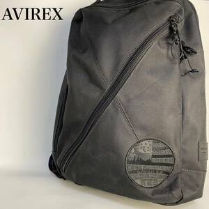 【美品】AVIREX×samsoniteRED リュック　バックパック　ブラック　黒 アヴィレックス　サムソナイトレッド　ナイロン　ロゴ