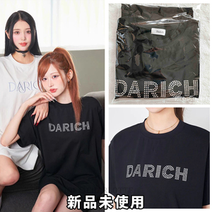 ダーリッチ darich ロゴビッグTシャツ ミニワンピース ブラック 黒　しゃるのクローゼット