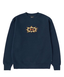 「HUF」 スウェットカットソー MEDIUM ネイビー メンズ