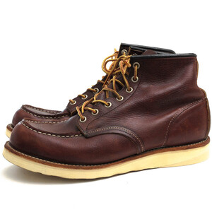 RED WING レッドウィング ワークブーツ 8138 6inch CLASSIC MOC TOE BRIAR OIL SLICK LEATHER ブリリアオイルスリックレザー 牛革 トラク