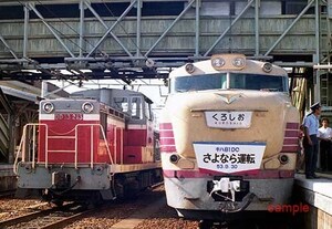 【鉄道写真】キハ81 3『くろしお』＆DD13 213 [9003037]（直近終了分の追加出品）