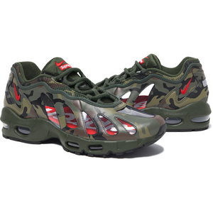 新品 21SS Supreme x Nike Air Max 96 27.5cm ナイキ エアマックス 96 Woodland Camo カモ 迷彩 CV7652-300 シュプリーム