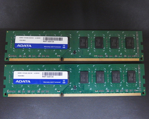 mem129 ADATA 2GB×2枚=4GB DDR3 中古品