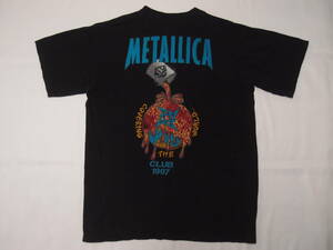 ◆古着卸USA■MRTALLICA CLUB☆Tシャツ★★★L　giant 　1997　 アメリカ直輸入　SALE お見逃しなく!