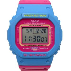 CASIO G-SHOCK Gショック DW-5600TB-4 THROW BACK 1983 デジタル スクエア 本体のみ 限定 メンズ レディース ブルー ピンク 28009076