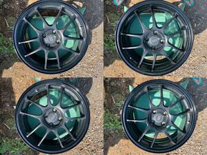 エンケイ PCD100 PF01 ENKEI 17インチホイール 日本製 中古4本 17×7J IS45