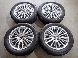 YS4739【送料無料225/55R18】三菱純正 デリカD:5 エクリプスクロス アウトランダー等 中古スタッドレスセット★18×7J 114.3/5H ET38★