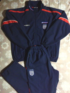 希少 UMBRO England national football vintage 上下 アンブロ イングランド代表 ウーブン ジャケット パンツ ナイロン ビンテージ Jacket