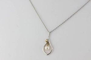 MIKIMOTO ミキモト パール6㎜ SILVER/K18 ネックレス 良品