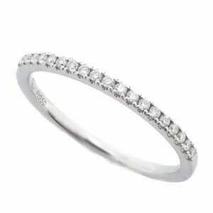 STAR JEWELRY スタージュエリー ハーフエタニティ リング 指輪 PT950/ダイヤモンド0.07ct 8号【いおき質店】