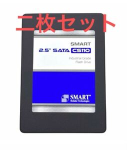 2.5インチ SATA600 SSD 64GB SMART Modular Technologies CS110 3D NAND TLC 内蔵SSD 耐久性 /新品バルク品/2枚セット