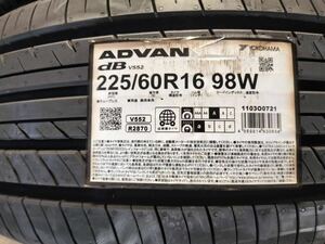 225/60R16 98W ヨコハマ アドバン デシベル YOKOHAMA ADVAN ｄB V552 225 60 16 4本 セルシオ BMW X1 X2 ジャガーXJ MINIクロスオーバー