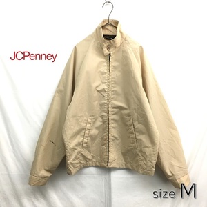 HZ9164★JC Penney : 薄手スイングトップブルゾン★M★ベージュ PRIDEジップ ヴィンテージ