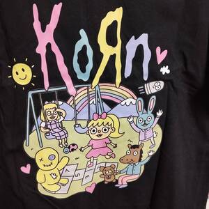 バンドTシャツ コーン(KORN) バックプリント有 KAWAII t-shirt RAGE AGAINST THE MACHINE レッチリ Slipknot Limp Bizkit DEFTONES