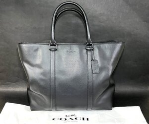 美品　ベンツコラボ　COACH　コーチ　レザー　トートバッグ　ビジネスバッグ　ブラック