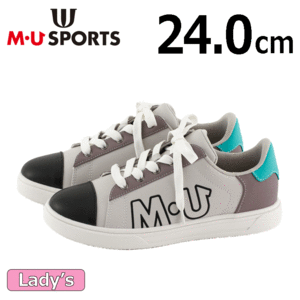 【レディース】M・U SPORTS スパイクレスシューズ 703Q16000【MUスポーツ】【ブラック】【24.0cm】【GolfShoes】