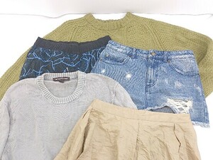 ◇ 《 MICHAEL KORS/Paul Smith まとめ売り5点セット サイズ混合 セーター パンツ スカート レディース メンズ 》 P
