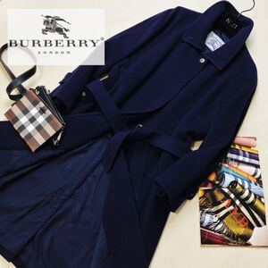 s3美品◎最高峰モデルカシミアの極み　参考価格18万●BURBERRY COLLECTION●ロングシルエット〜ステンカラーコート バーバリーコート M