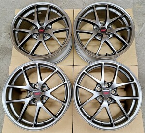 【極上品】スバル WRX STI 純正 BBS ホイール 4本セット GDB GRB GVB VAB 鍛造 レヴォーグ 8.5J 114.3 ブレンボ 18インチ フォレスター