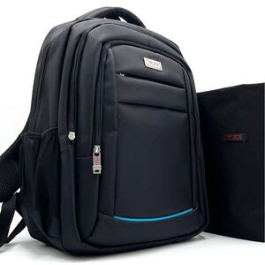 1円《 超希少 》TUMI トゥミ ビジネスバッグ リュック バックパック メンズ 大容量 多機能 多収納 A4 PC◎ ナイロン コラボ ベルト 黒