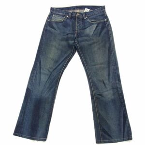 USA製●LEVIS リーバイス ジーパン オールド オリジナル インディゴ ブーツカット デニム パンツ 色濃い スモールe 正規品 1円スタート