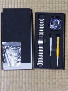 ★新品★G-SHOCK互換★GA2110 GA2100カシマリーナ メタルバンド　青色