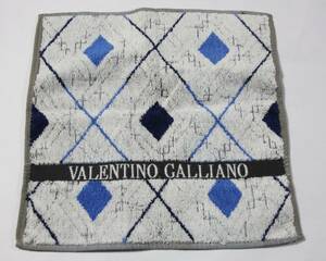 valentino galliano ヴァレンティノ ガリアーノ　ハンカチ　タオル　フェイスタオル　25cm×25cm