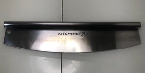 $M$ ②KITCHENST☆R キッチンスター 希少 ピザカッター 18インチサイズ ステンレススチール製 ブレードカバー付き A2305-013