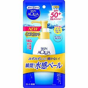 スキンアクア (skin aqua) UV スーパー モイスチャージェル 大容量ポンプタイプ 日焼け止め 無香料 1個 (x 1)