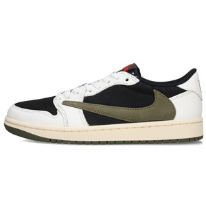 ナイキ WMNS AIR JORDAN 1 LOW OG OLIVE DZ4137-106 サイズ:24.5cm ウィメンズエアジョーダン1オリーブスニーカー 中古 HJ12