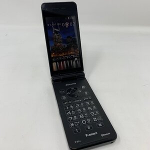 ◆動作品◆Panasonic/P-smart ケータイ P-01J/Black/4G ガラホ/SIMロック解除済み/利用制限〇/46324