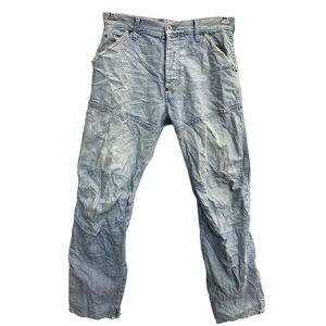 G-STAR RAW デニムパンツ W31 ジースター ボタンフライ ライトブルー コットン 古着卸 アメリカ仕入 2412-222