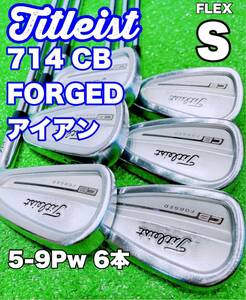 ★名器 アイアンセット★タイトリスト Titleist 714 CB FORGED #5-9Pw 6本 Dynamic Gold DG S200 フォージド ダイナミックゴールド ゴルフ