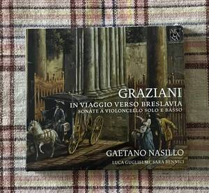 グラツィアーニ：チェロ・ソナタ集　ガエターノ・ナジッロ、ルカ・グリエルミ（チェロ）サラ・ベンニーチ（チェンバロ）