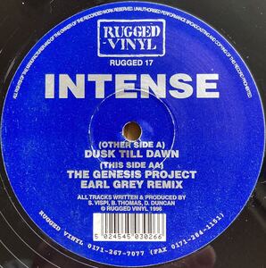 Intense / Dusk Till Dawn ◎ 12inch / Drum&Bass / Drum