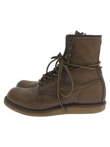 RED WING◆レースアップブーツ・クラシックラウンドトゥ/26cm/BRW