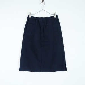 マーガレットハウエル MHL. MARGARET HOWELL MHL. *FADED COTTON TWILL 製品染めスカート*1ネイビー系(sk33-2409-850)【42J42】