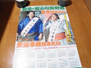 2016 カレンダー 大相撲 遠藤 御嶽海 すもう 定形外220円 非売品