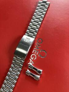 純正品 18mm幅 1569/841 オメガ ブレス OMEGA watch bracelet シーマスター SEAMASTER ジュネーブ Genve SS ベルト belt GENUINE vintage