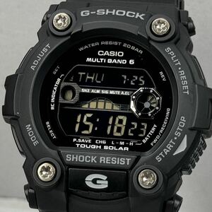 極美品 G-SHOCK GW-7900B-1JF タフソーラー 電波受信 電波ソーラー マルチバンド6 ブラック 反転液晶 タイドグラフ/ムーンデータ デジタル