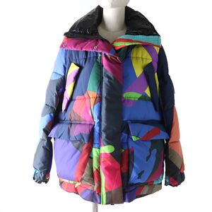 未使用品☆ 正規品 sacai × KAWS サカイ×カウズ 21-05678 21AW Padded Blouson 中綿入り ジャケット マルチカラー 1 レディース 日本製