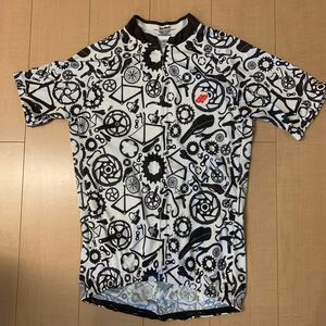 used美品！narifuri サイクルプリント半袖サイクルジャージ　MENS M size