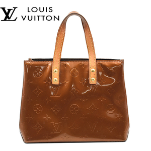 【A02495】LOUIS VUITTON ルイヴィトン モノグラム ヴェルニ リードPM ハンドバッグ ブロンズ　MI0072