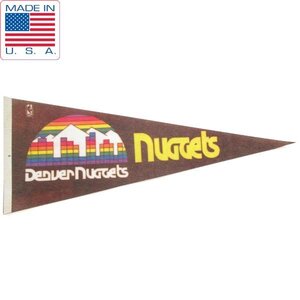 90s USA製 NBA DENVER NUGGETS ペナント デンバー ナゲッツ バスケ ビンテージ 90年代 チームロゴ アメリカ製 D149-71-0037XV