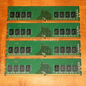 合計32GB(8GB×4枚) DDR4-2400 Hynix PC4-2400T-UA2-11 (PC4-19200) 1Rx8 動作確認済 クリックポストなら送料185円 [No.900]