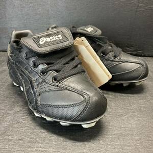 【未使用新品】asics 野球・ソフトボール用スパイクシューズ GTS120 ゲーリック フラッシュモンスター 19cm黒 シューズ