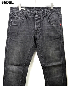 29【55DSL SUPER SLIM FIT DENIM PANTS FIFTYFIVE DSL フィフティーファイブ ディーゼル 55DSL デニムパンツ ブラックデニムパンツ】